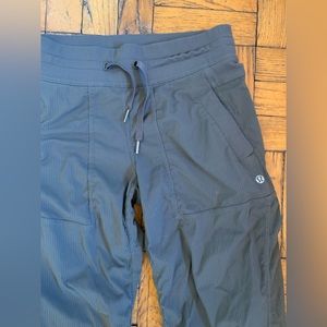 Gray Lululemon Joggers, cinched leg